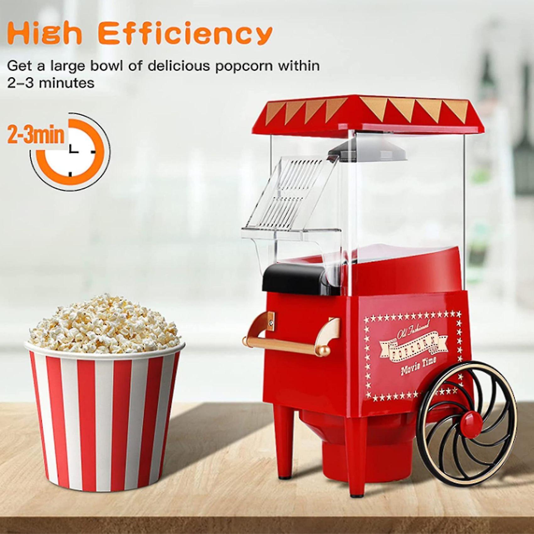 Popcorn Maker，hot Popcorn Machine Vintage Tabletop Electric Popcorn Popper， Healthy And Quick For Ho