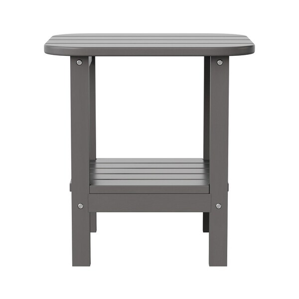 Commercial Grade AllWeather Adirondack Style Patio Side Table