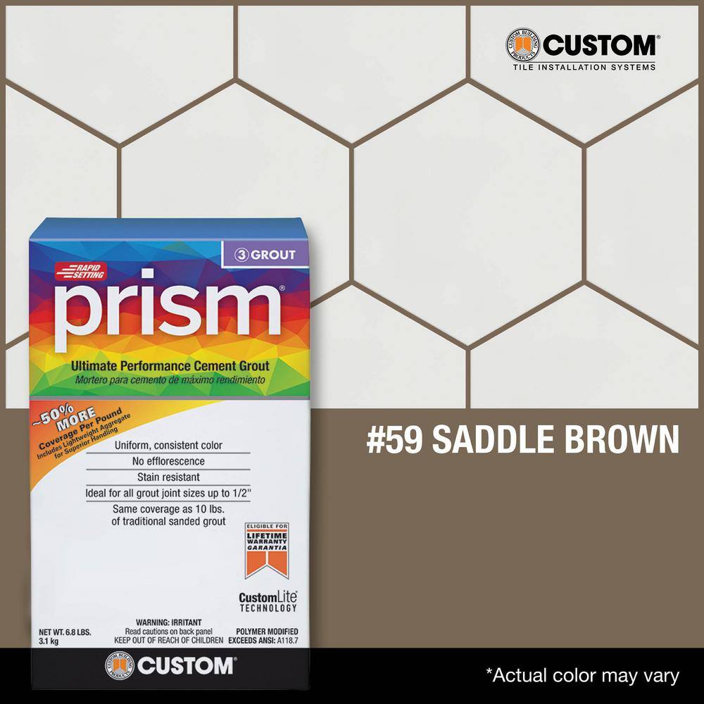 Custom Building Products Prism #59 Saddle Brown 17 lb. Ultimate Performance Grout PG5917T