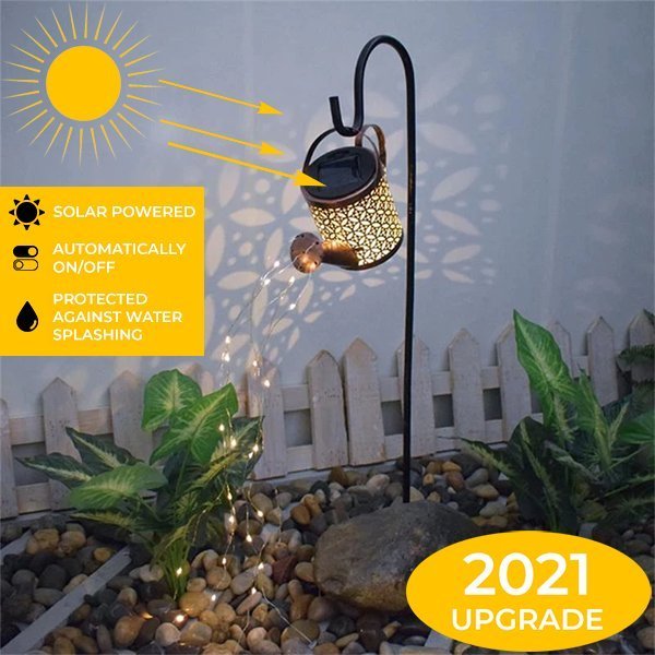 🔥SUMMER HOT SALE - 49% OFF🔥Solar Waterfall Lights Outdoor Garden Decor Yard Romantic Atmosphere