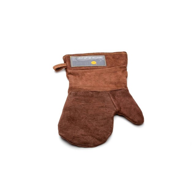 Leather Grill Mitt Brown Outset