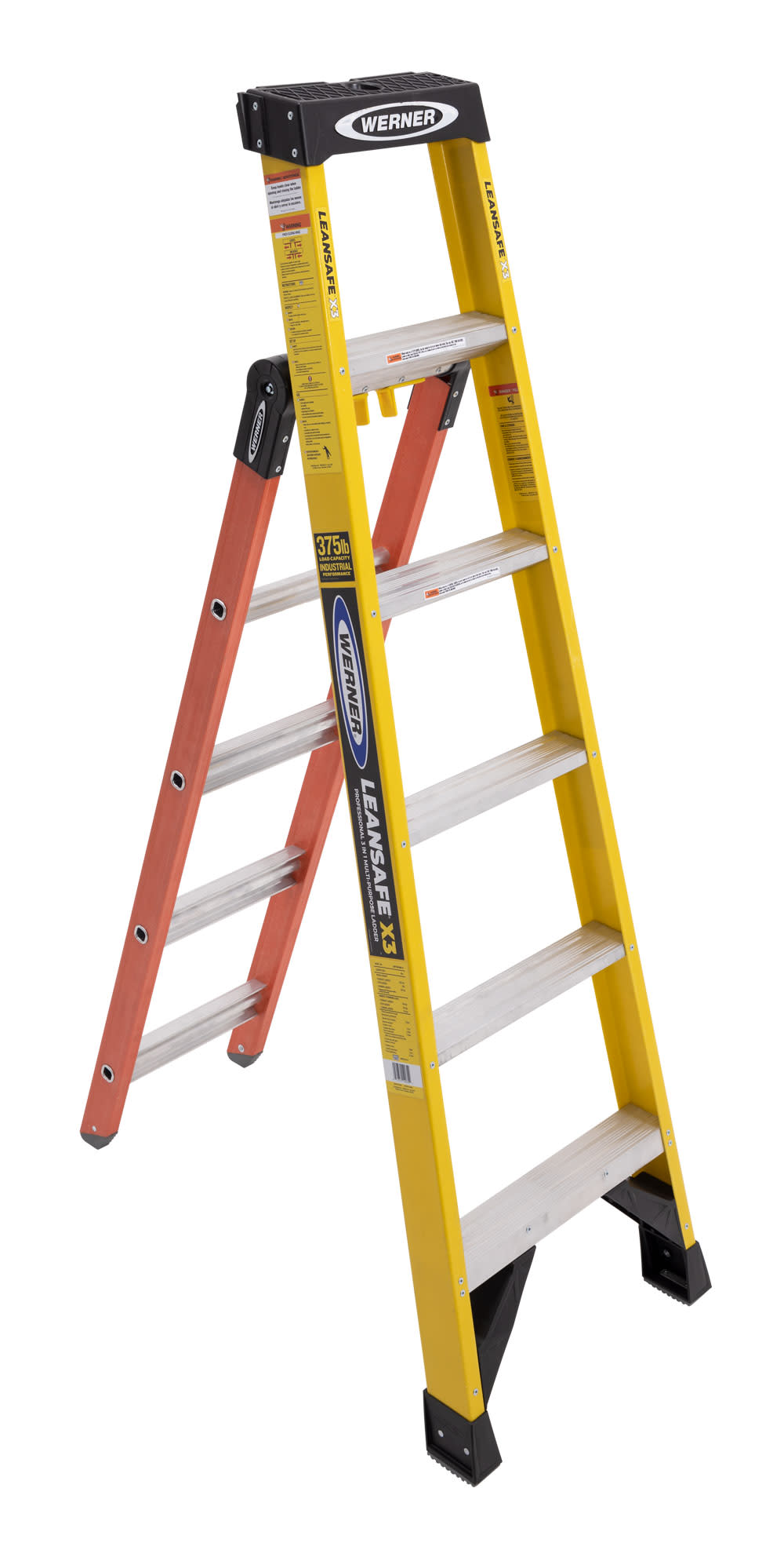 LEANSAFE? X3 Professional 3 in 1 Multi-purpose Ladder ;