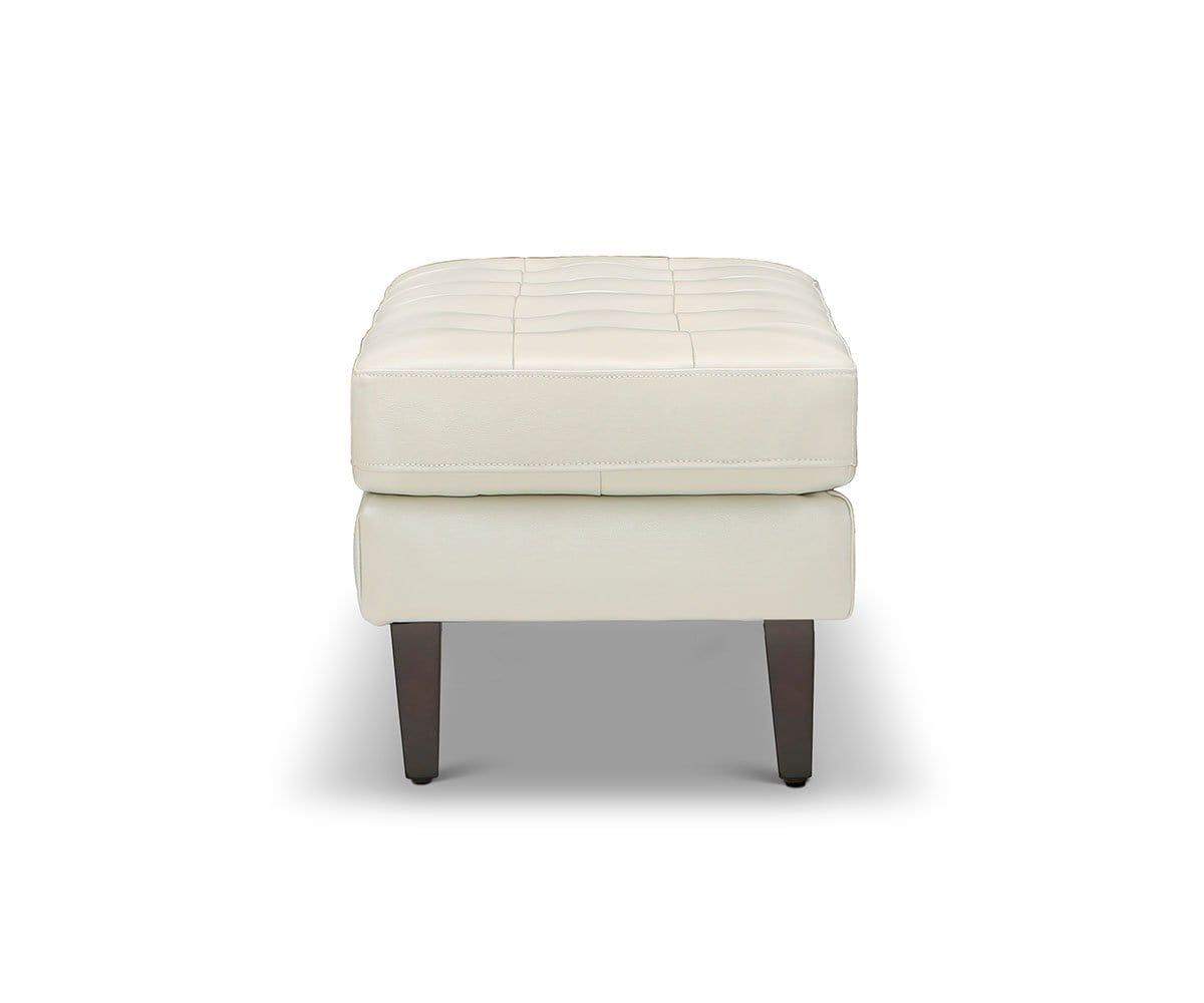 Laura Leather Ottoman