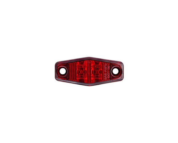 Optronics Red Mini-Sealed LED Marker/Clearance Light - Chrome Trim - MCL13RTRS