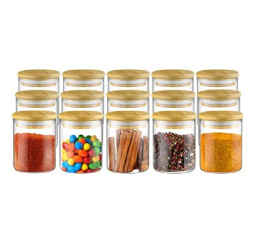 Storage Jars Glass Spice Jars Airtight Glass Containers Made Of Glass Jars With Lid Set， Storage Jars Set Glass Storage Kitchen Tea Spice Jars