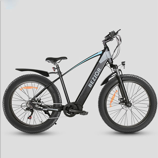 New Model 500W Mid Drive Motor Ebike Bezior XF800 13AH 36V Hidden Battery Max Speed 40KM/H Electric Mountain Bicycle E Cycle