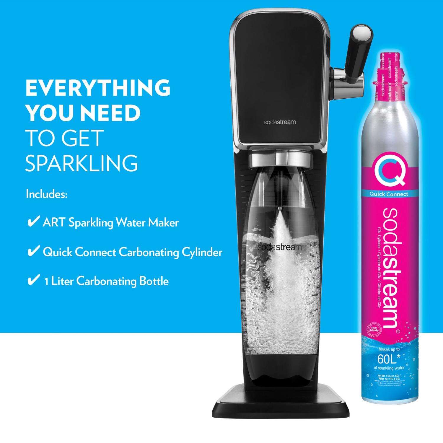 SodaStream ART Machine Black 1 L Soda Maker 1 pk