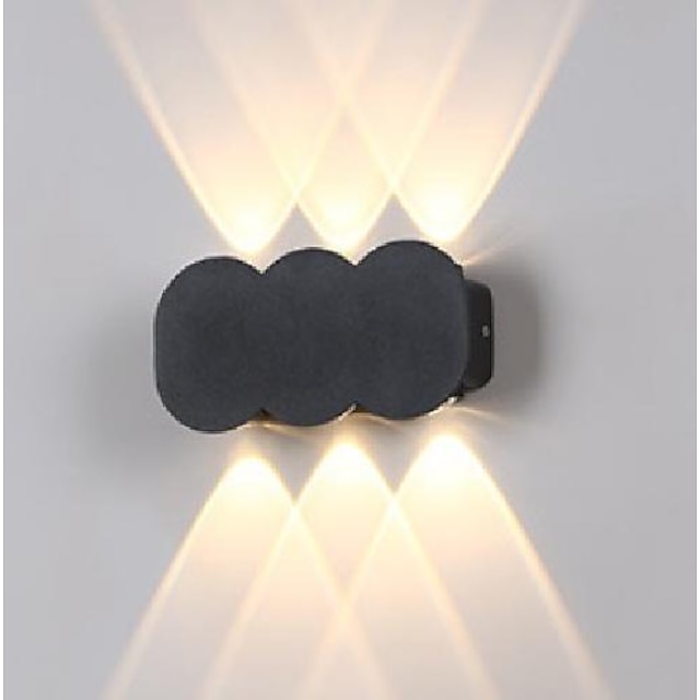 LED Outdoor Wall Light 4/6/8  3 Color Light 2/3/4 Head IP65 Waterproof  Wall Lighting 110-240V