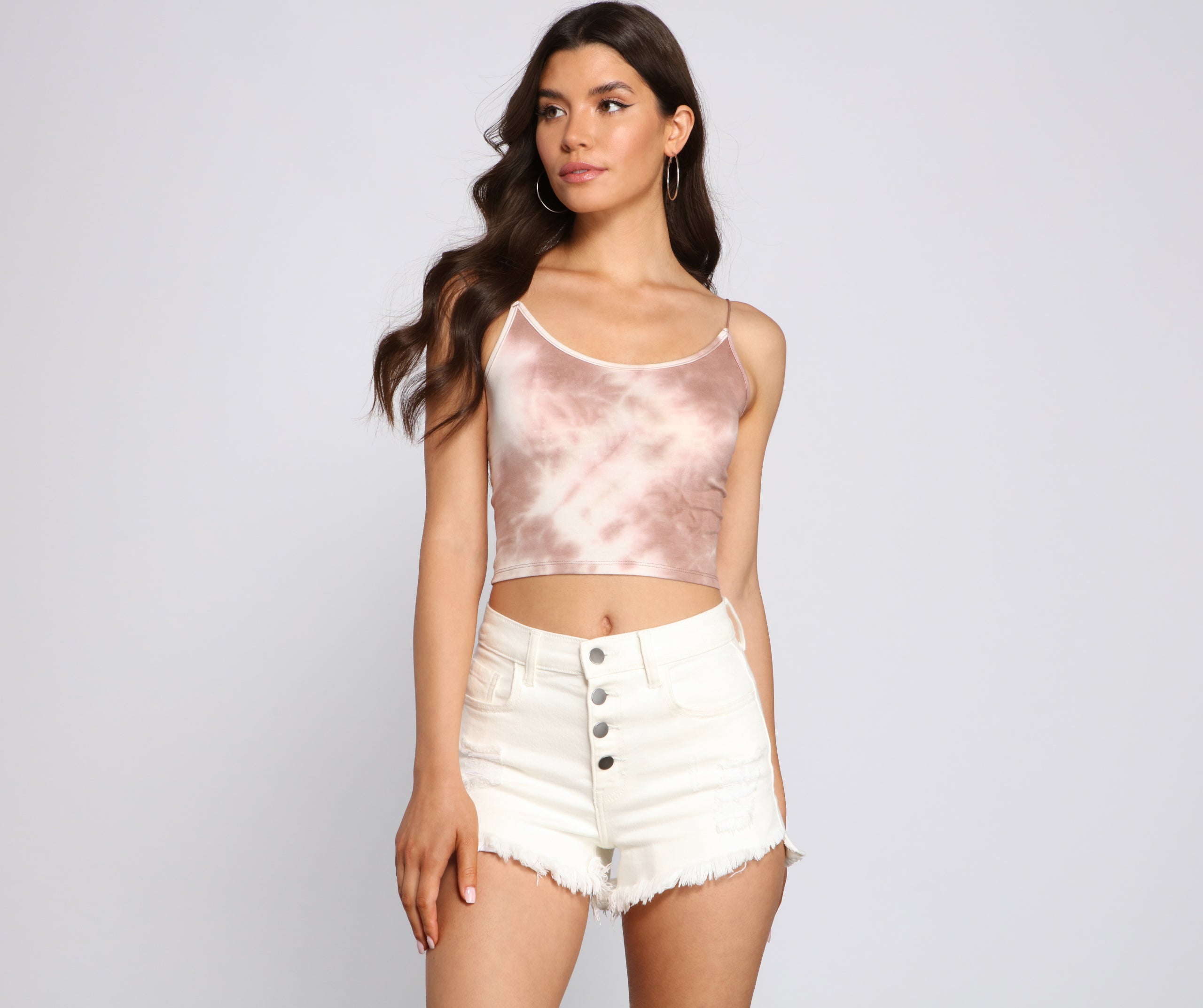 Tie Dye Glam Crop Top