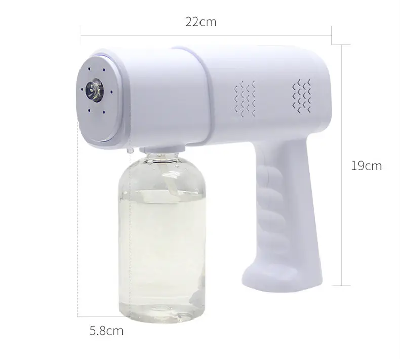 Disinfection spray gun Handheld Blue Light Nano Spray Gun  Portable Nano Sprayer