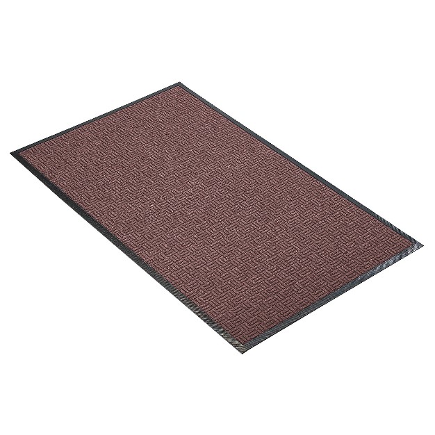 3 x27 x5 x27 Solid Doormat Burgundy Hometrax