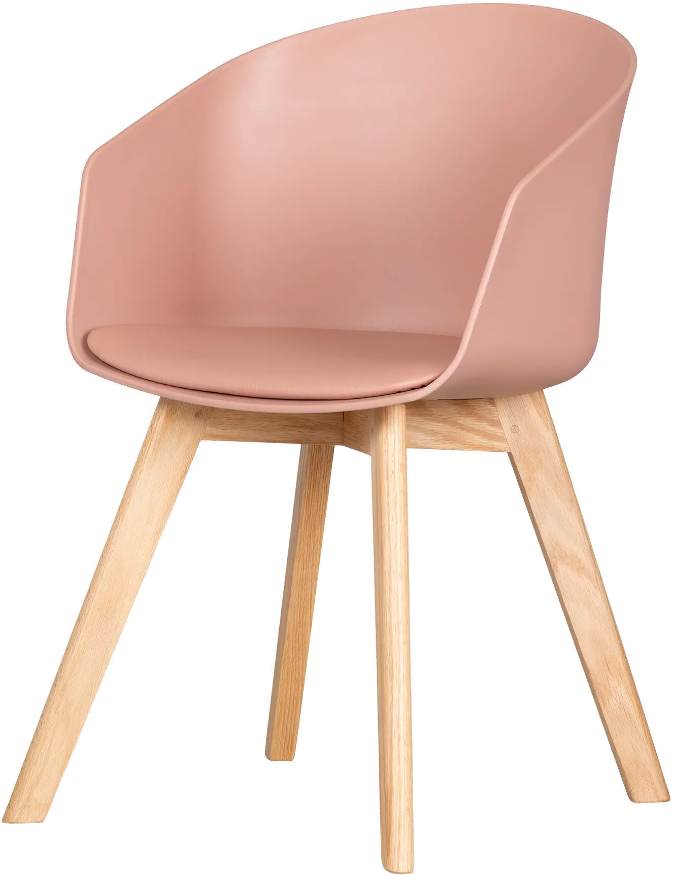 Flam Pink and Natural Dining Room Chair - South Shore