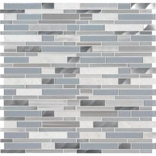 MSI Harlow Interlocking 12 in. x 12 in. Mixed Multi-Surface Mosaic Tile (1 sq. ft.Each) SGLSMTIL-HAR8MM