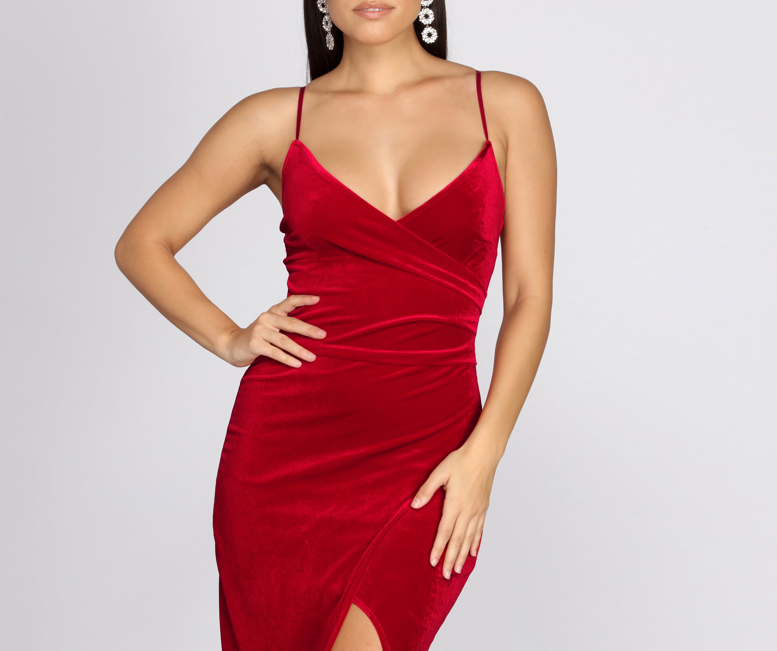 Selma Velvet Wrap Dress