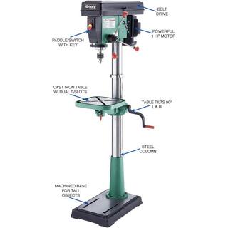 Grizzly Industrial 17 in. 12-Speed Floor Drill Press G7947