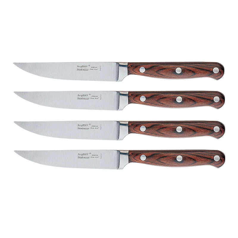 BergHOFF Pakka 4-pc. Stainless Steel Steak Knife Set