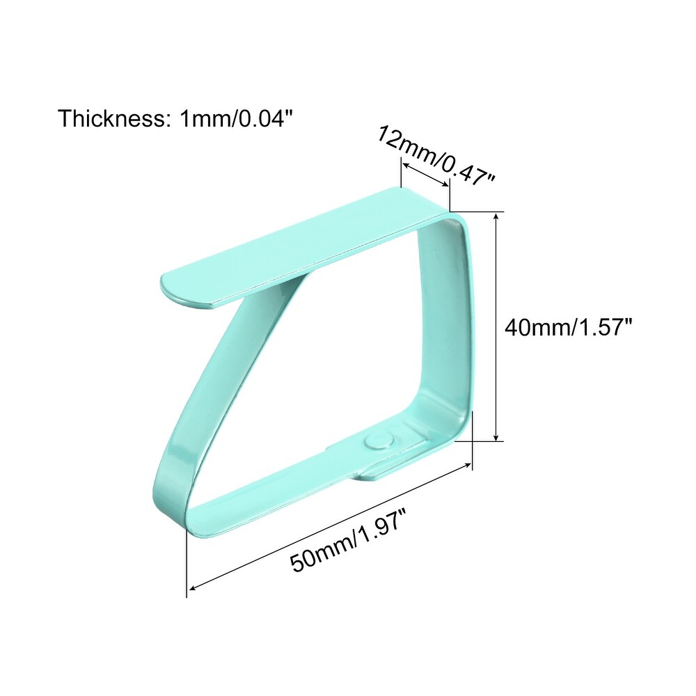 Tablecloth Clips 50mmx40mm 420 Stainless Steel Table Cloth Holder 4Pcs