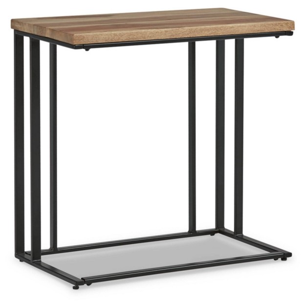 Bellwick Chairside End Table Black gray Signature Design By Ashley