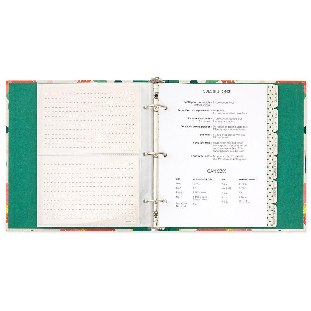 Hallmark  Bright Citrus Customizable Recipe Organizer Book