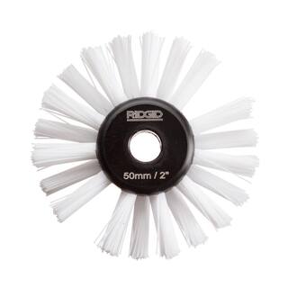 RIDGID FlexShaft Wall-To-Wall Drain Cleaning Machine 2 in. Nylon Brush for 2 in. Pipe Prep  Gentle Clean Up 68938