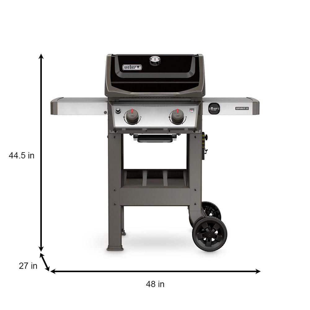 Weber Spirit II E210 2Burner Propane Gas Grill in Black