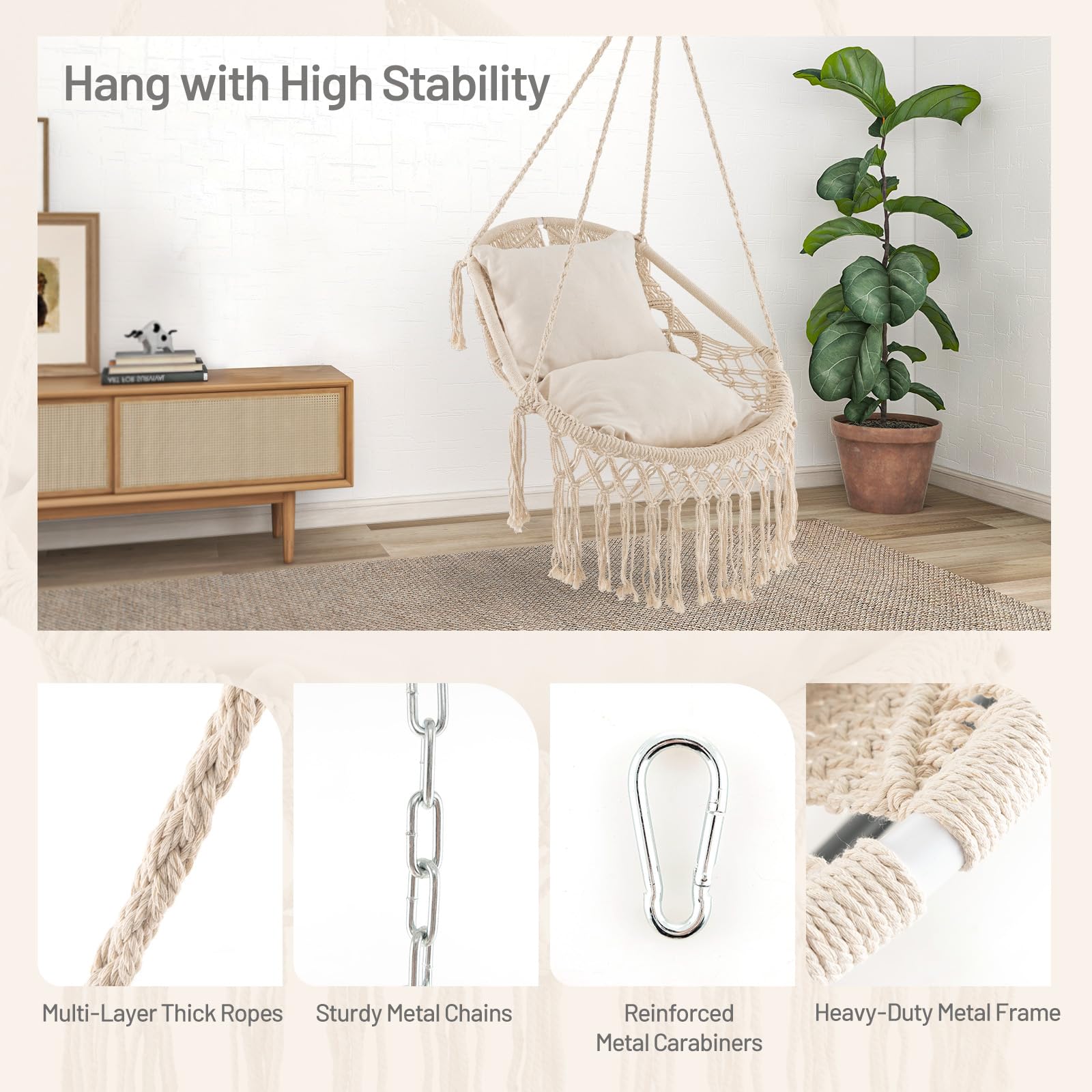 Giantex Macrame Swing Chair