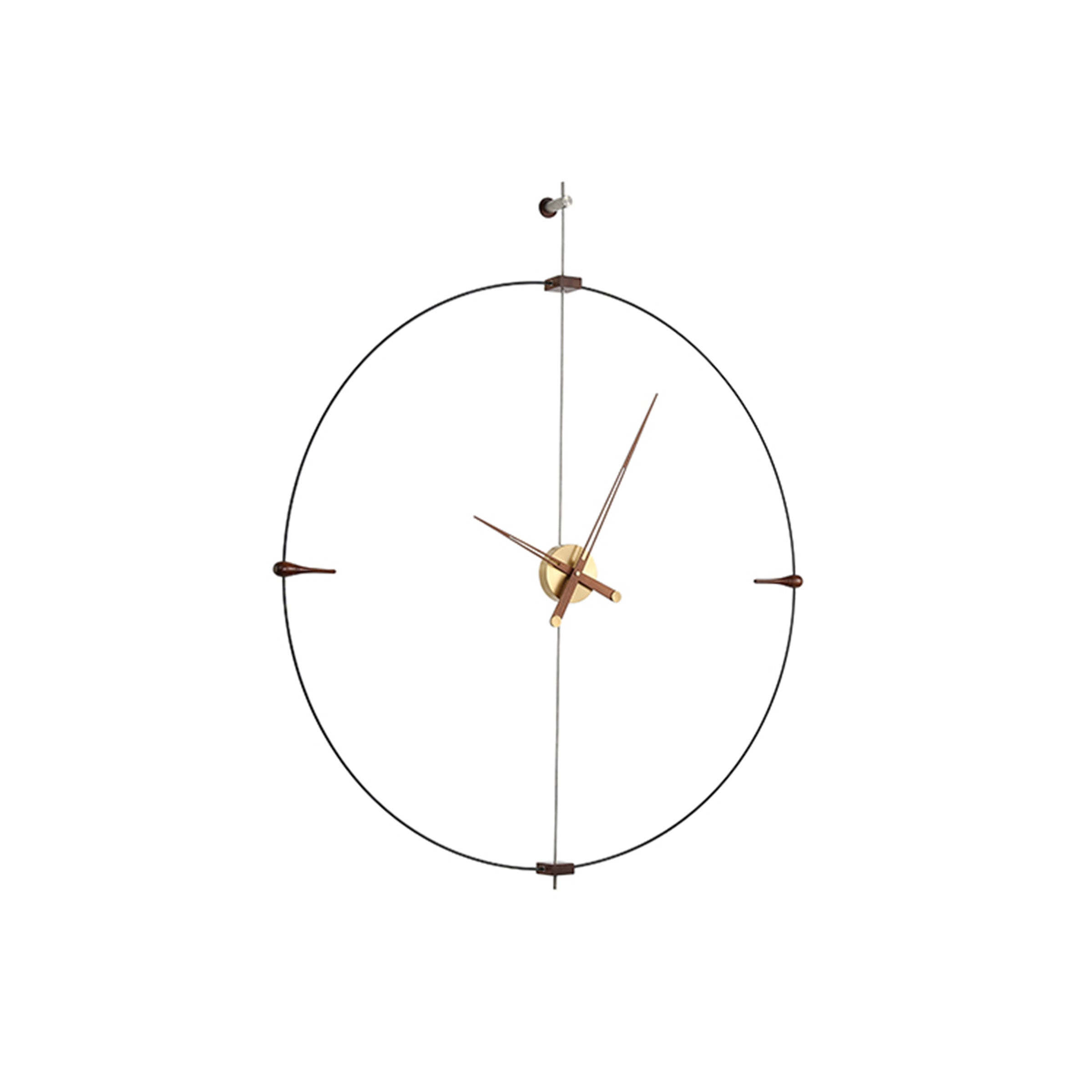 Walnut Wood Wall Clock Jhl8015