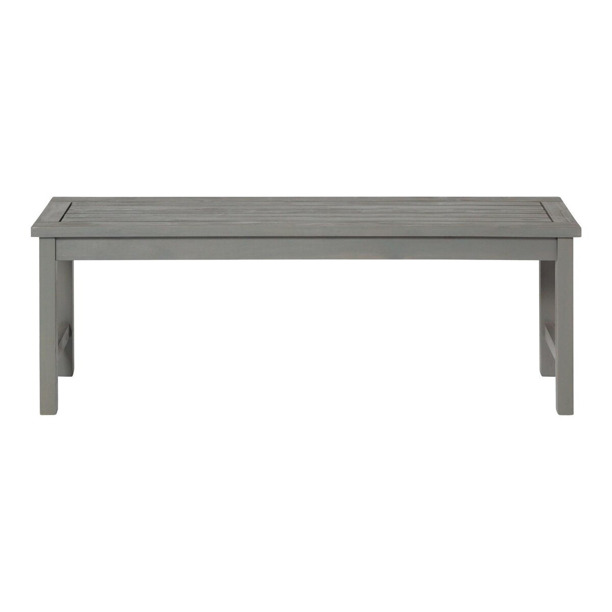 Ultimate Patio Horizon Way 53 Inch Acacia Patio Dining Bench