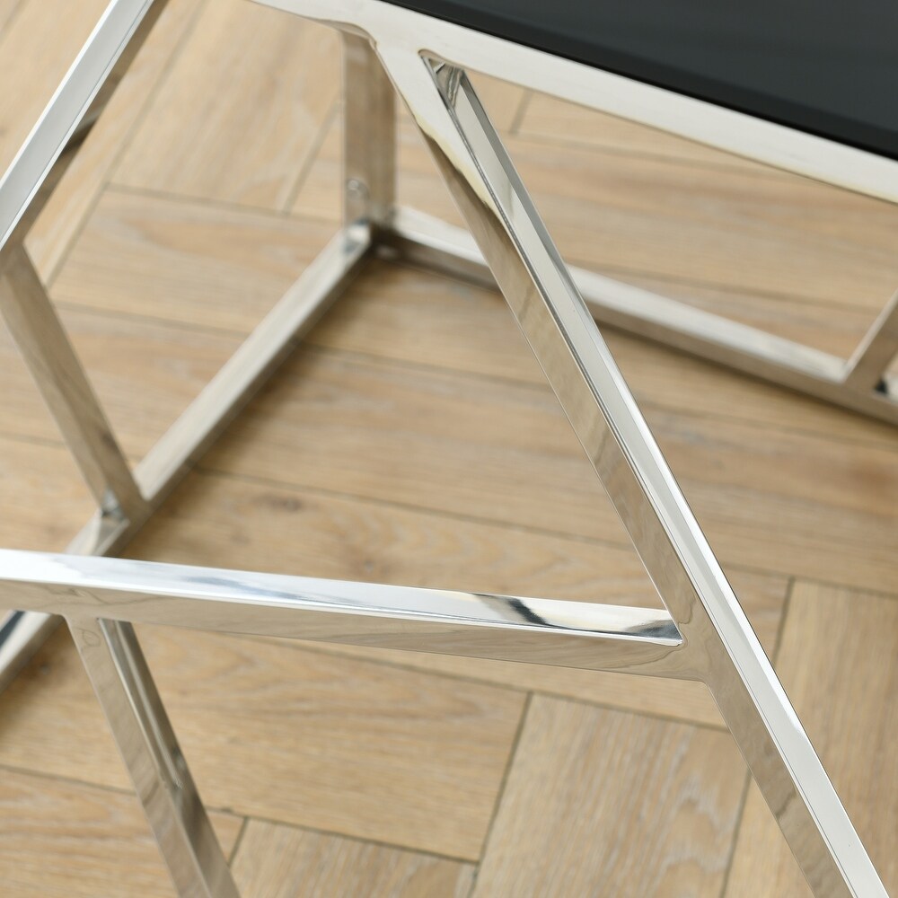 Modern Glass Console Table  55\