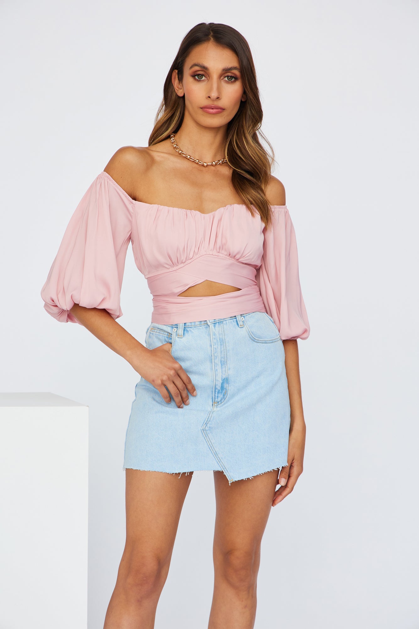 Living Doll Crop Top Blush