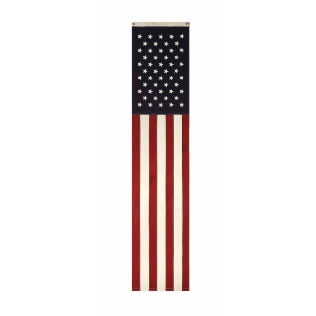 X 96 quot Vertical Flag Wall Tapestry Red white Storied Home