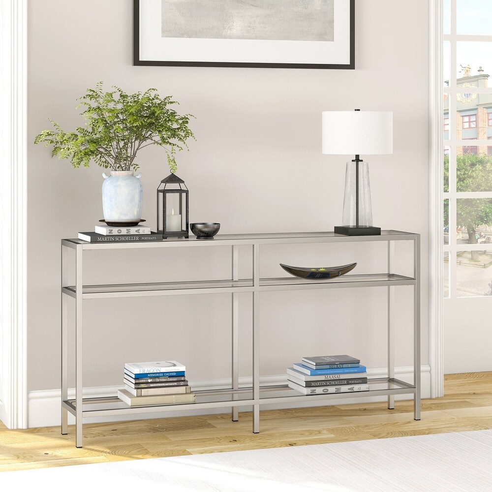 Silver Orchid Galeen Console Table