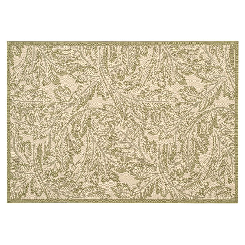 Safavieh Courtyard Leaves Collage Indoor Outdoor Rug