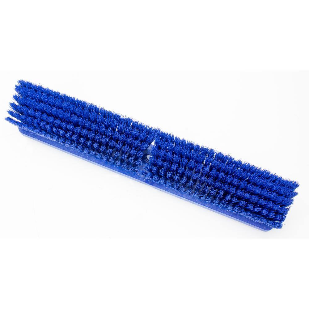 CFS Brands Sparta 18 in. Blue Polypropylene Push Broom Head (12-Pack) 41890EC14