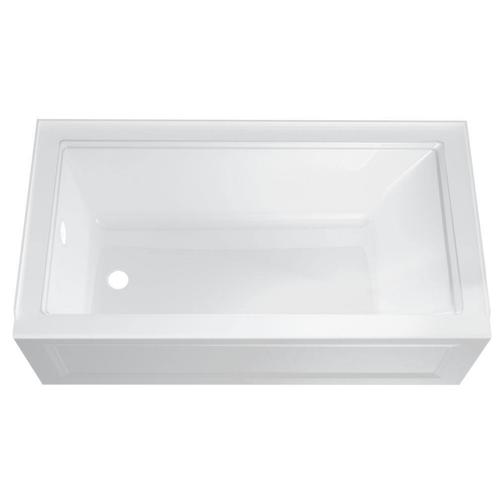 American Standard Town Square S 60 in. x 30 in. Soaking Bathtub with Left Hand Drain in White 2545202.020