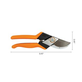 Fiskars Pro 1 in. Cut Capacity Steel High Carbon Blade with SoftGrip Handle Hand Pruning Shears 394951-1002