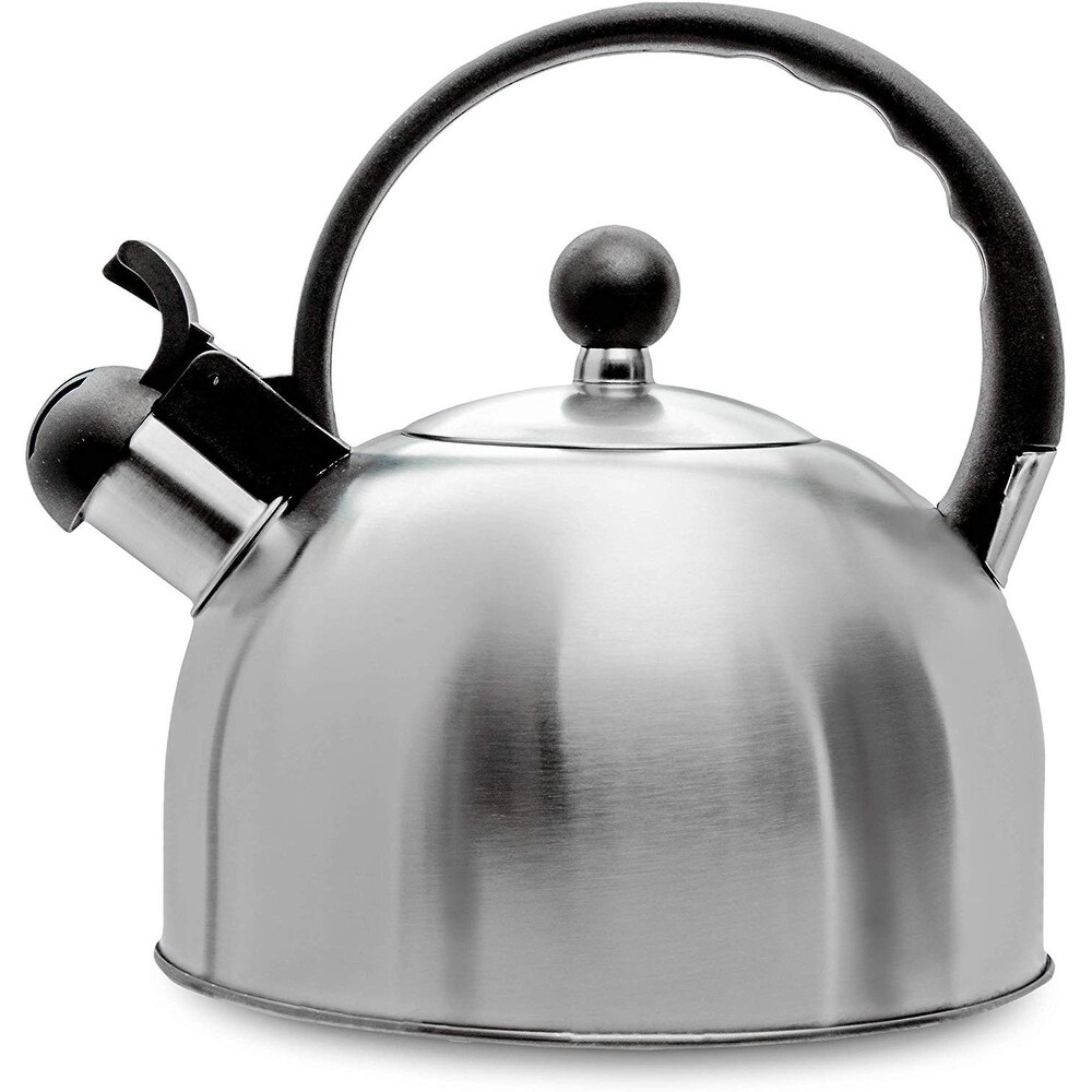 Premius Stainless Steel Whistling Tea Kettle  2.5 Liters   2.5 Liters