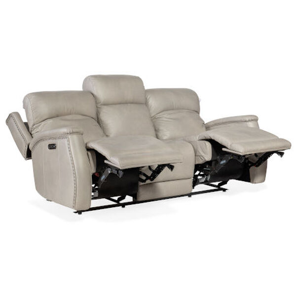 Rhea Gray Zero Gravity Power Recline Sofa with Power Headrest