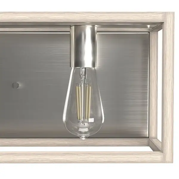 Hunter Squire Manor 4-Light Vanity Wall Light Damp Rated, Modern Farmhouse