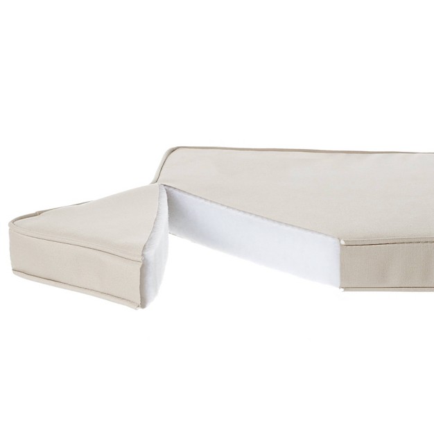 Sunbrella Indoor outdoor Corded Bench Cushion