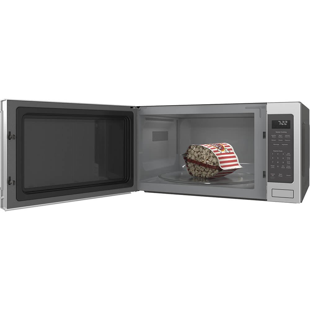 GE Profile 2.2 cu. ft. Countertop Microwave Oven in Stainless Steel with Sensor Cooking PES7227SLSS