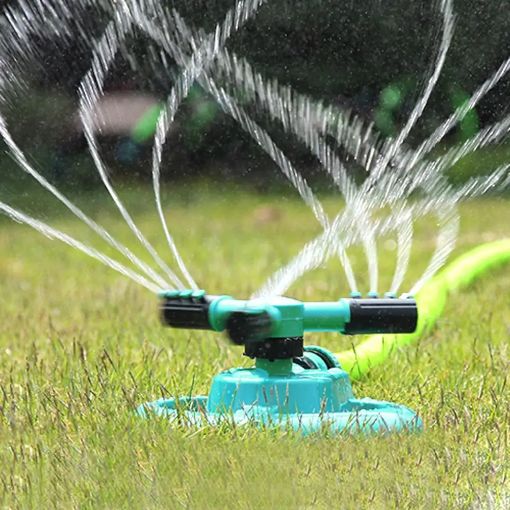 XINGQIU new arrival Watering Head Garden Supplies Lawn Sprinkler Water Durable Rotary Three Arm Water Sprinkler