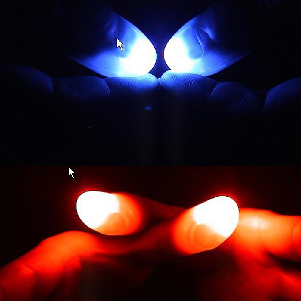 Endless Version Of The Light Energy Dance A Pair Of Super Bright Thumb Light Finger Lights Magic Magic Props Manufacturers Wholesale Red No.209545