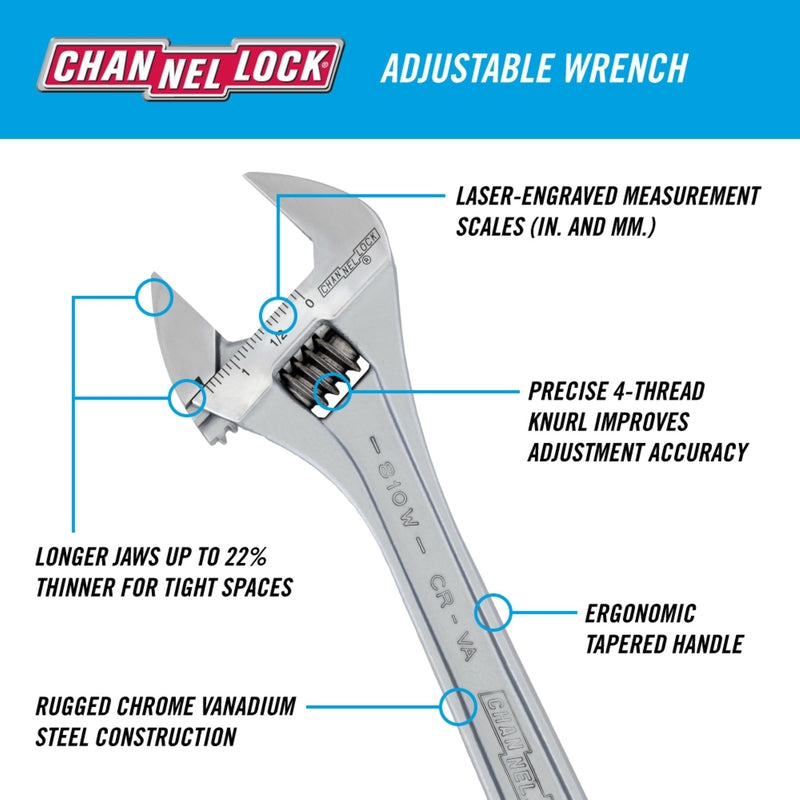 WRENCH ADJ 8