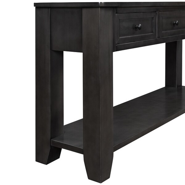 Modern Console Table Sofa Table with 3 Drawers and 1 Shelf