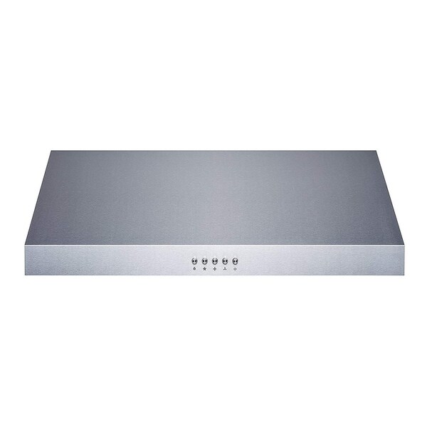 Winflo 30 in. 298 CFM Ductecd Stainless Steel Under Cabinet Range Hood with Baffle Filters