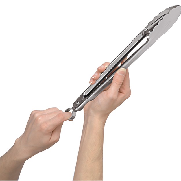 Cuisipro 9 5 Inch Stainless Steel Locking Tongs