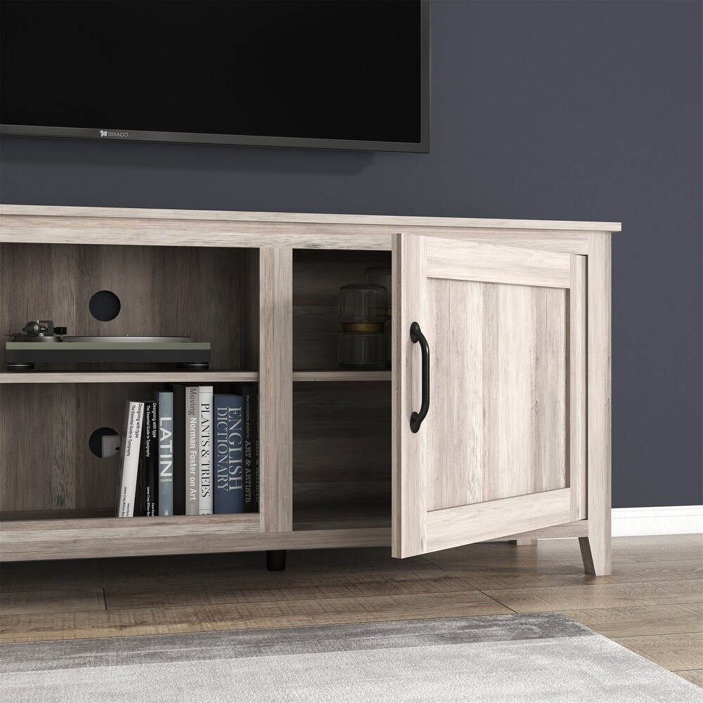 2 Doors Storage Media Console TV Stand up to 60 inches