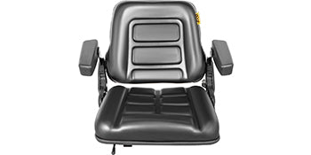 VEVOR Universal Forklift Seat Black PVC Tractor Seat， 6