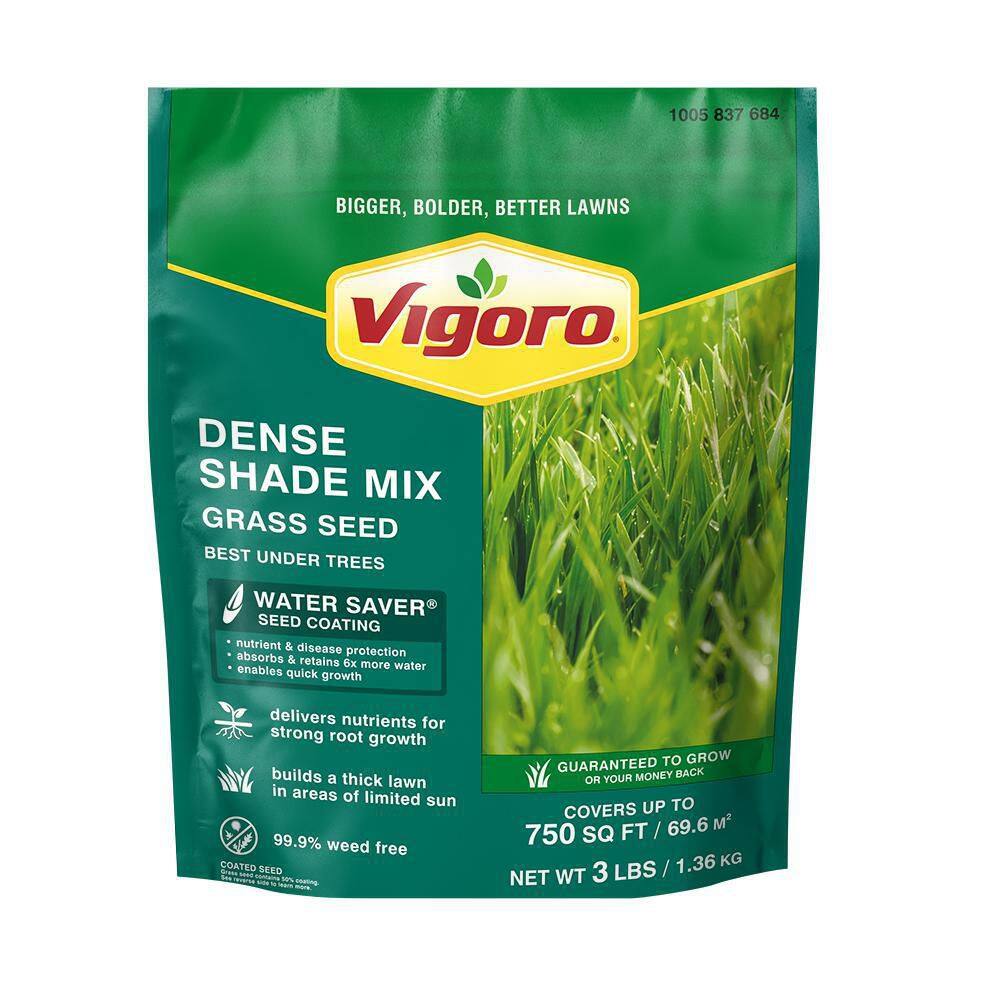 Vigoro 3 lbs. Dense Shade Grass Seed Mix with Water Saver Seed Coating 25689